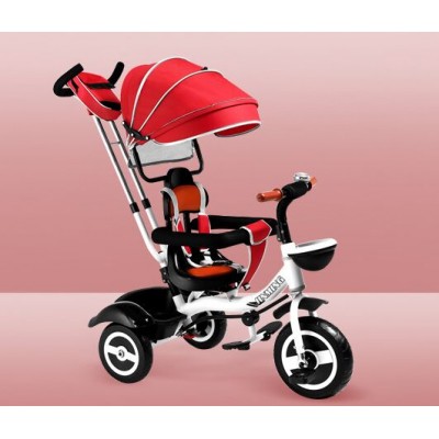 Baby Stroller 4 in 1 / Baby Pram Tricycle with basket bell mirror