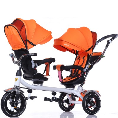 2019 China Factory wholesale Baby Strollers For Twins /baby Twins Tricycle /twins Baby Stroller