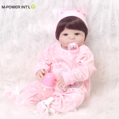 Hot sale full silicone vinyl body newborn baby dolls cute reborn baby dolls