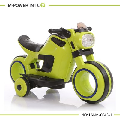 Fully automatic four wheel kids rechargeable motorcycle