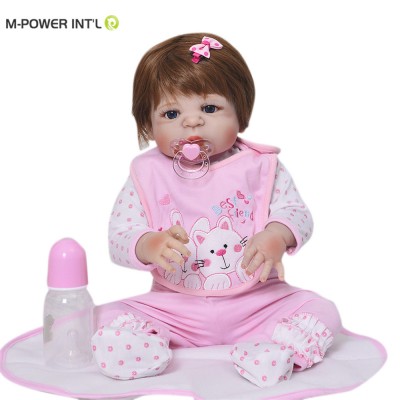 Realistic Lifelike Newborn Silicone Vinyl Reborn Gift Baby Dolls Handmade Full Body