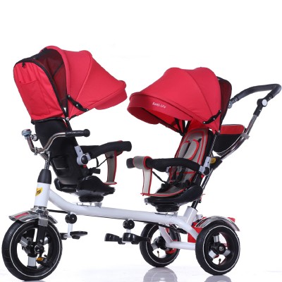 2019 high quality 3 Big Wheel twin Baby Stroller with CE Certificate China manufacturer