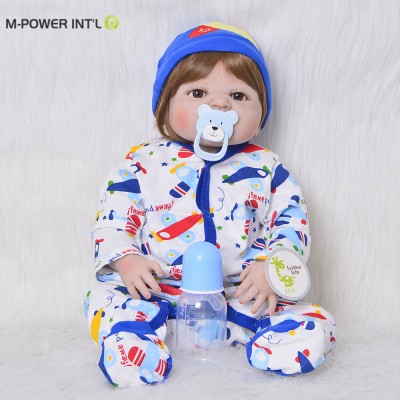 High quality baby toys reborn baby dolls cute full silicone vinyl body newborn boy baby dolls