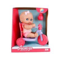 Hot sales high quality lifelike 20CM full vinyl girl full vinyl baby doll toy